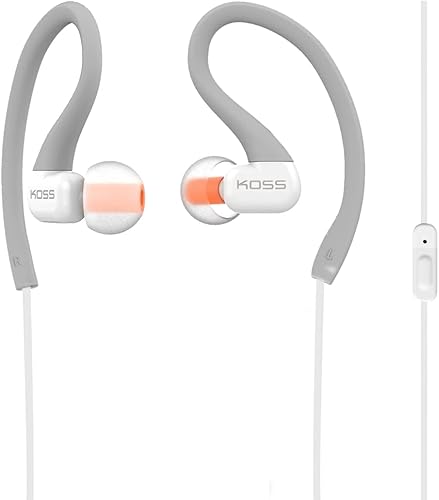Koss KSC32i GRY - Auriculares deportivos con clip, color gris