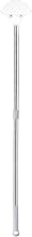 PATIKIL 33" Handheld Adjustable Sign Holder Airport Pick Up Sign Poster Holder Tour Guide Sign Holder Sign Stake Pole Fan-Shaped Metal, Silver