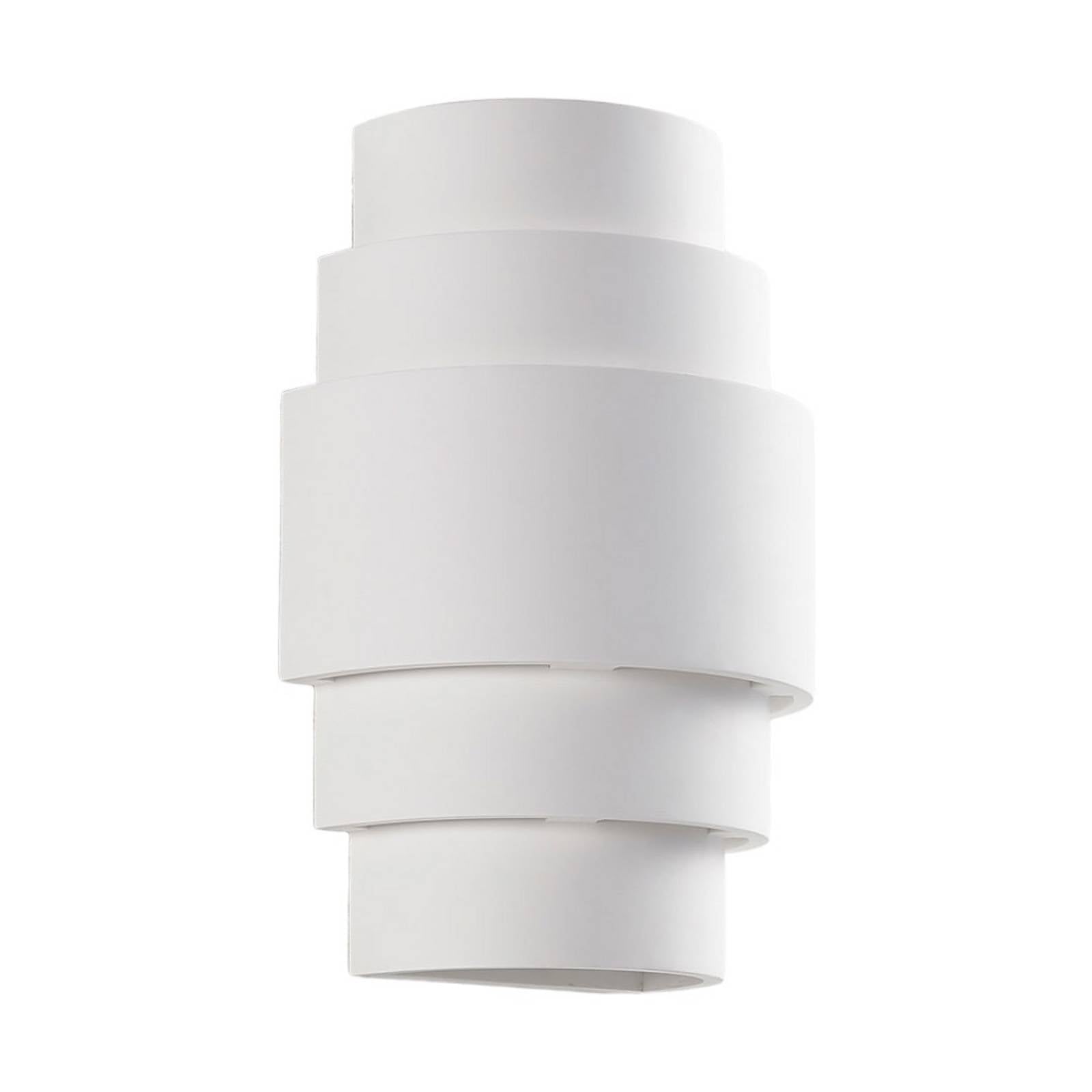 Lindby Applique Murale Marit à intensité variable (Moderne) en Blanc Plâtre/Terre Cuite e. a. pour Salon & Salle manger (1 lampe,à E14), Applique, Lampe Murale, Eclairage, Luminaire Mural