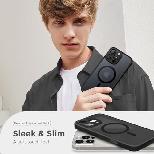 Coque iPhone 16 Pro MagSafe CAPRARO protection caméra noire mate - 7
