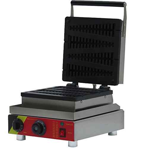 Generic Commercial Use Nonstick 110v 220v Electric 4-slice Belgian Lolly Waffle Stick Baker with Drip Tray
