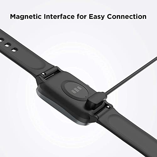 Image of FIREBOLT Smartwatch USB Charging Cable, Universal Magnetic charging Compatible with Fire-Boltt, boAt, Noise, Firebolt & More | Fast & Secure Smart Watch Charging Wire | Durable USB Power Cord