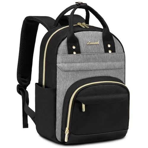 Image of LOVEVOOK Small Backpack Purse for Women, Mini Backpack, Light Weight Cute Fashion Backpack for Work Daily Travel, Black-Grey