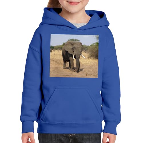 Sweat a capuche enfant elephant d'Afrique chaud et robuste pour l'école