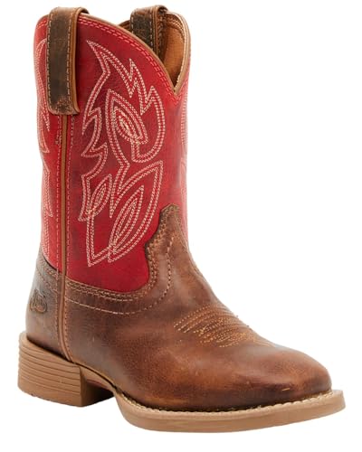 Justin Canter Junior Kids' Western Cowboy Boots - Durable, Comfortable, and Stylish Footwear, Roasted Cognac - 1 D