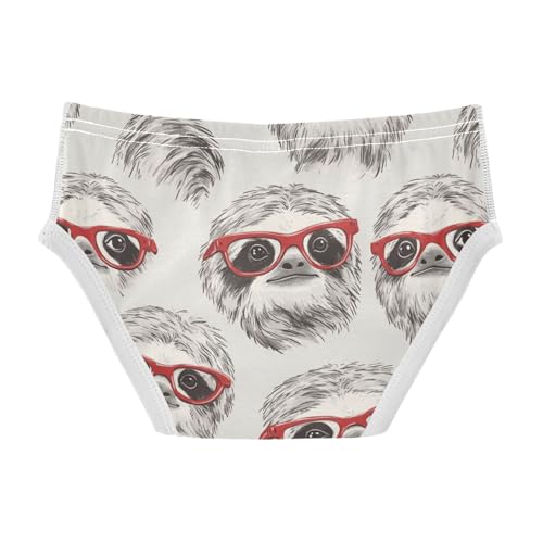 Wusikd Sloth Sunglasses Boys' Underwear Cotton Boys Briefs Soft Toddler Underwear 2T2