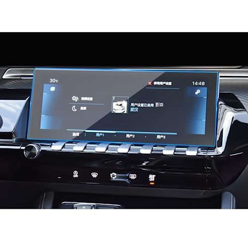 Verre trempé pour Peugeot 508 2021 film de navigation GPS 10 pouces