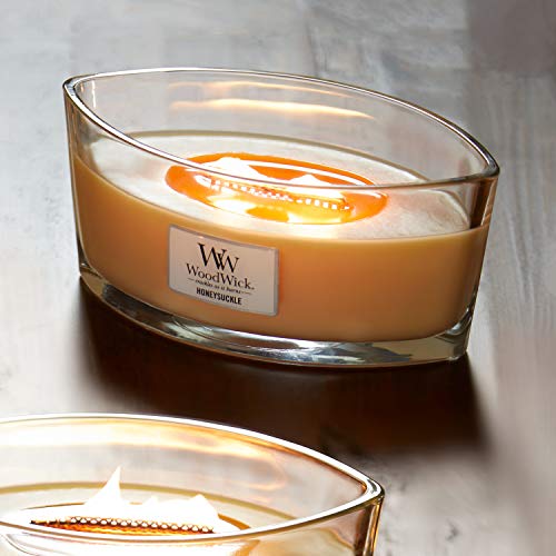 Woodwick Ellipse Scented Candle, Honeysuckle, 16Oz | Up To 50 Hours Burn Time #TOP2