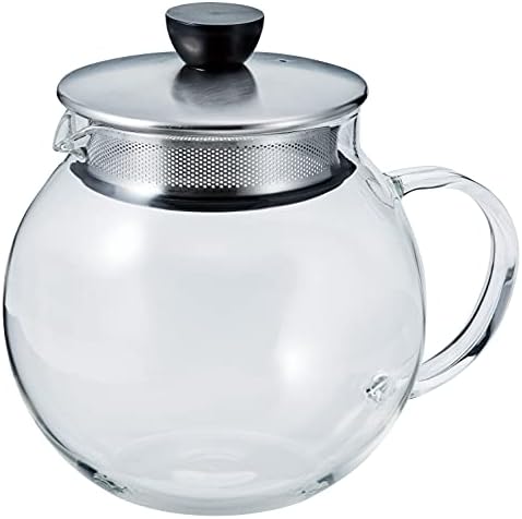 Hario Jumping Leaf Tea Pot with Stainless Steel Filter, 600ml, Black Hario Jumping Leaf Tea Pot with Stainless Steel Filter, 600ml, Black