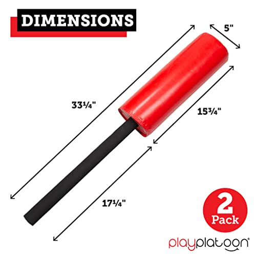 Padded Blocking Guards, 2 Pack - Red Contact Sticks, Football Blocking Pad, Tackling Dummies For Football, Hitting Pads For Defender Simulation And Training In Basketball, Lacrosse, Boxing, & More #TOP1