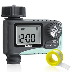 RAINPOINT Sprinkler Timer Outdoor, Water Timer for Garden Hose Faucet Timer, Programmable Watering Irrigation Timer with Rain Delay/Manual, V2, 2024 Release(Plastic) RAINPOINT Sprinkler Timer Outdoor Water Timer for Garden Hose Faucet Timer Programmable Watering Irrigation Timer with Rain DelayManual V2 2024 ReleasePlastic