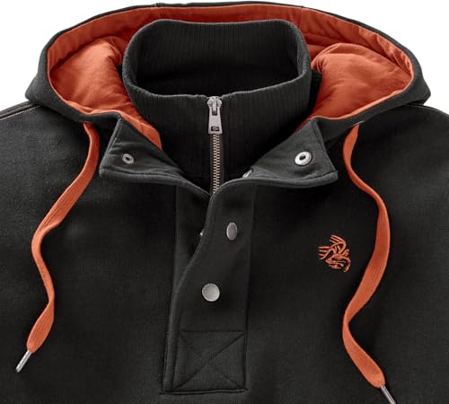 Image of Legendary Whitetails Mens Quarter Zip Hoodie Heavyweight Hooded Sweatshirt