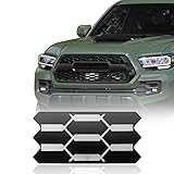 Hooke Road Tacoma Front Grille Garnish Radar Sensor Cover Replacement Compatible with Toyota Tacoma TRD Pro Grille 2018-2023