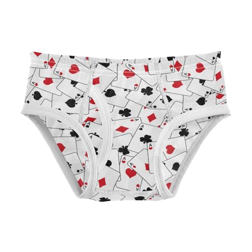 Boys' Exclusive Briefs Toddler Underwear 95% Combed Cotton Boxerbriefs 2T Playing Card Pattern 10