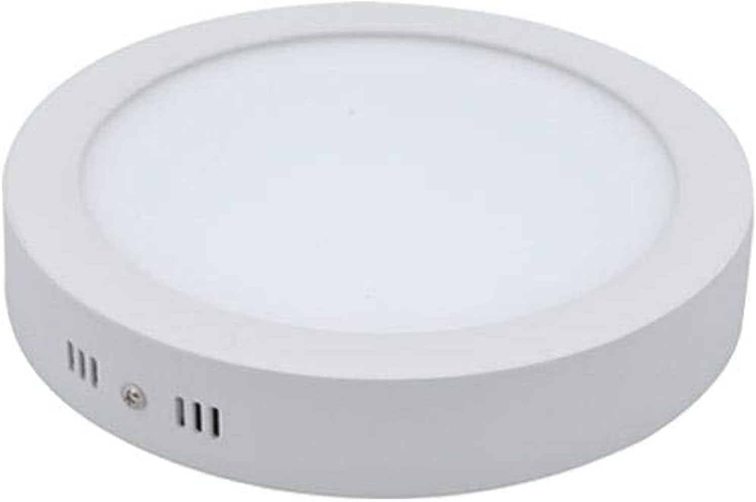 J A J Round Surface LED Ceiling Panel Light, 20W, White Body, White Light, Set of 2