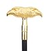Gold Luxury Double Eagle Head Walking Cane Fashion Walking Stick Gentleman Elegant Cosplay Cane Knob Crosier 93cm