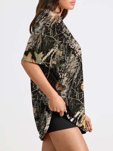 Image of Trendy Queen Womens Oversized T-Shirts Short Sleeves Workout Tops | Casual Summer Gym Tees Plus Size Fashion Clothes 2026