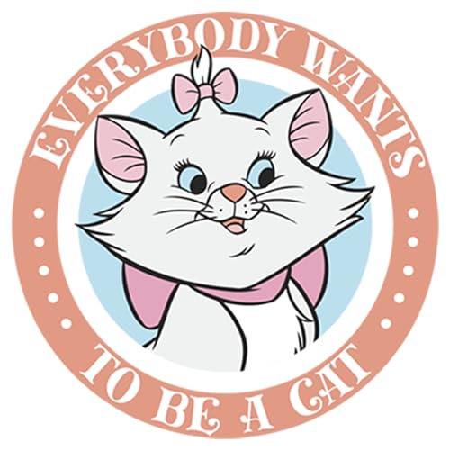 Disney Aristocats Finish Fights Girl's Solid Crew Tee2