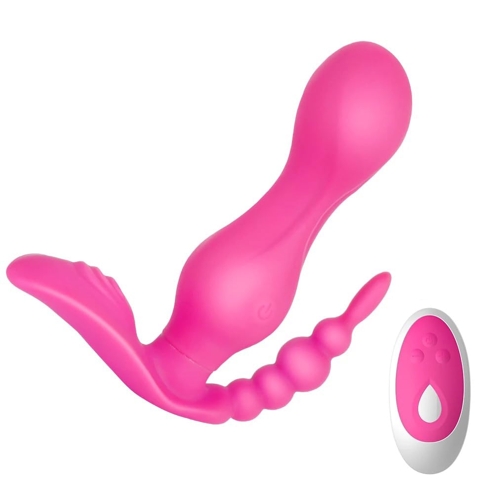 Vibrador Vibrador consolador portátil, Juguetes sexuales Para mujeres, motores duales, potente punto G, masaje de clítoris, vibrador de mariposa