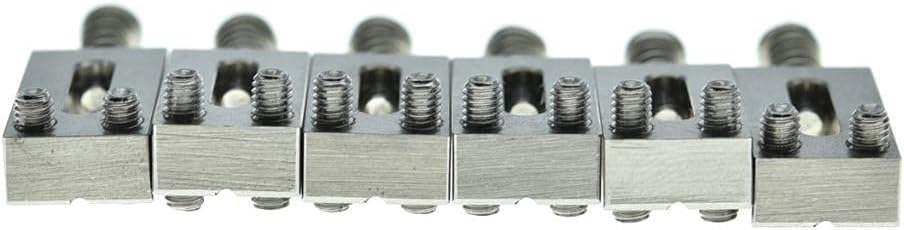 KAISH Upgraded Version Stainless Steel Guitar Bridge Saddles 10.5mm String Spacing with Nickel Screws for Stratocaster/Telecaster - Image 5