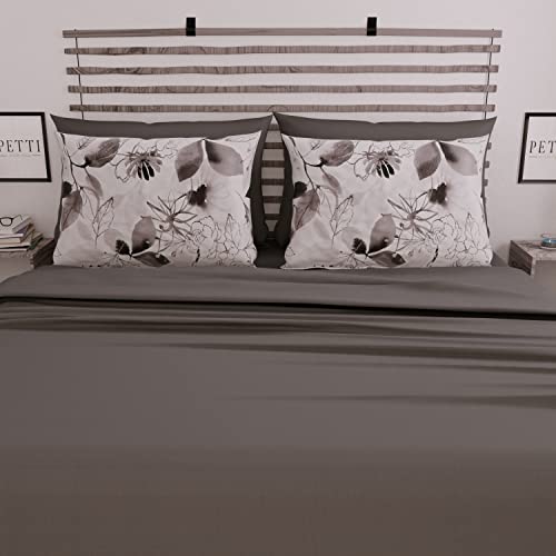 PETTI Artigiani Italiani, Complete Bed Set, Double Sheets, Flower Painting Sheets, Double Bed Set - Image 4
