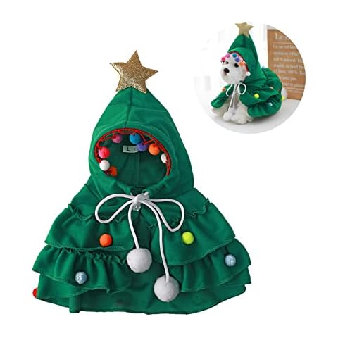 C100AE Dog Christmas Outfit, Christmas Costumes for Dogs, Dog Cape, Dogs Cat Christmas Outfit, Pet Dog Costume, Dogs Dresses, for Cats, Teddy, Yorkshire Terrier, Chihuahua, Pomeranian Festive Gifts Cover