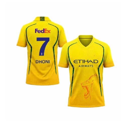 Image of Sports Jersey New Dhoni 2026 for (Men&Boys,Kids)