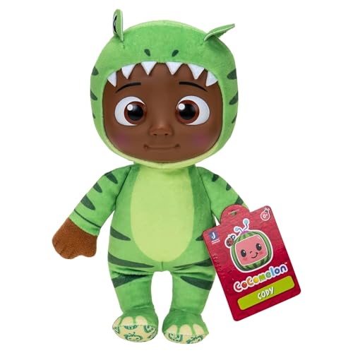 CoComelon Peluche súper Suave Dino Cody de 21 cm, Calidad de Regalo