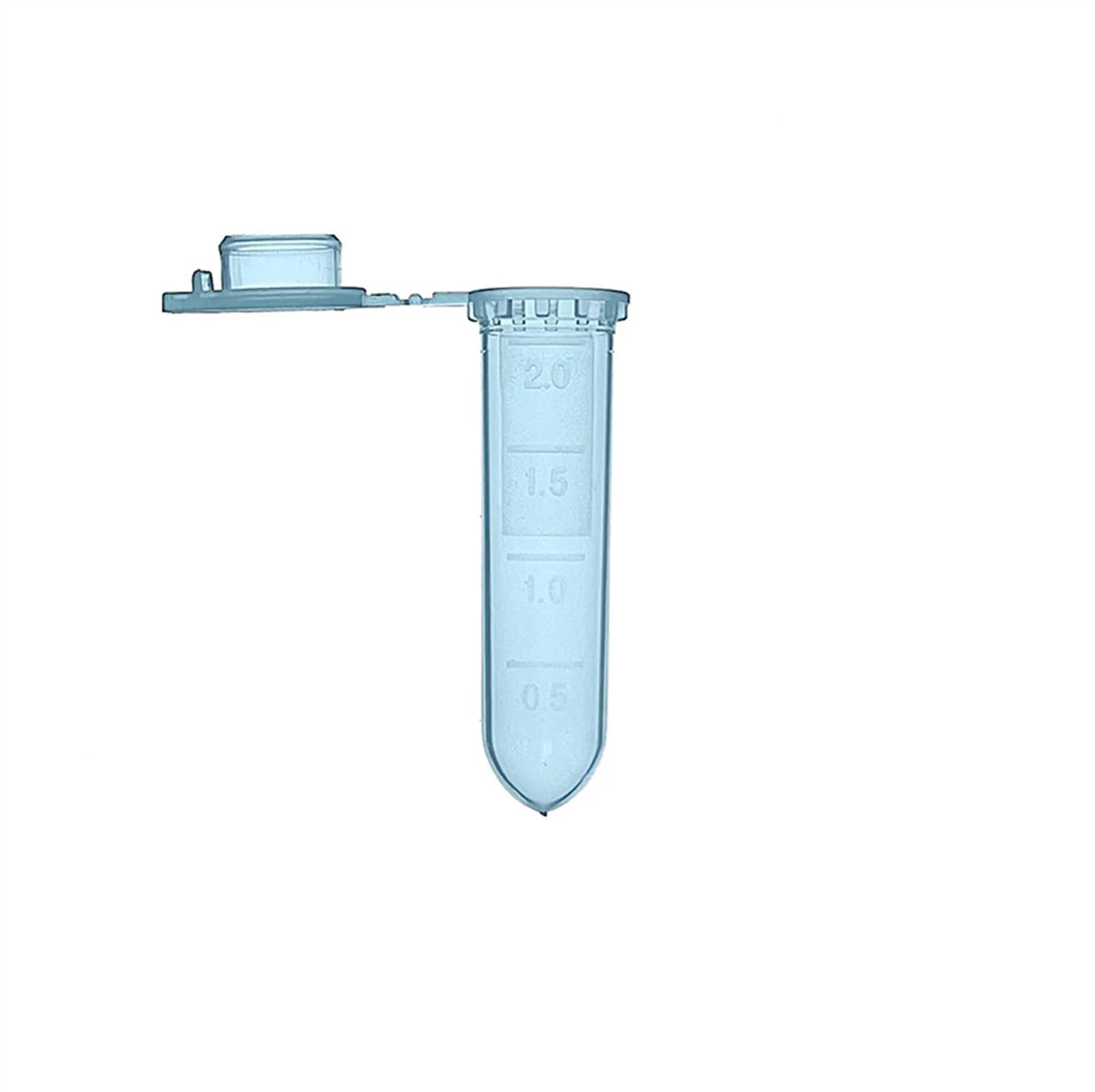 Equipo de Laboratorio 500 Uds. Tubos de microcentrífuga de 2ml, Tubos de Prueba de microcentrífuga de Fondo Redondo for Laboratorio (Size : 2ml Brown)