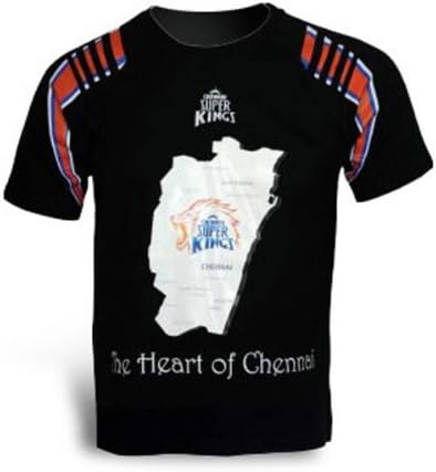 CSK Heart of Chennai Black Shirt