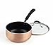 Cook N Home, Copper/Brown 8-Piece Nonstick Heavy Gauge Cookware Set,2581