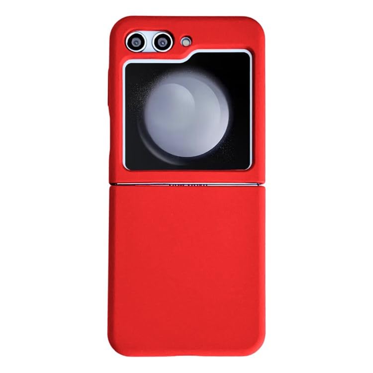 Image of MIDOS Back Cover Compatible with Samsung Z Flip 5 Silicone Case Full Protection Shock Proof Case for Samsung Galaxy Z Flip 5 (Red)