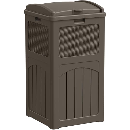 Greesum 33 Gallon Outdoor Trash Can with Lid