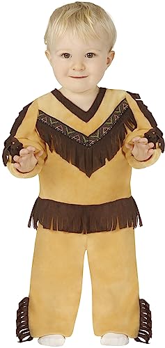 FIESTAS GUIRCA Indianer Kostüm Kinder Jungen – Karneval u. Fasching Indianer Kostüm Junge für Kleinkinder 2-3 Jahre