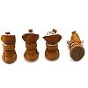 URBEST Dog Shoes with Hook Loop Closure Booties Pet Dog Chihuahua Shoes Boots 4Pcs 1 Brown