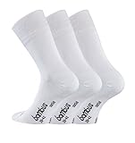 TippTexx24 6 Paar Ökotex Bambus Socken, DIE Geruchs-Killer mit zusätzlicher Garantie (as3, numeric, numeric_43, numeric_46, regular, regular, Weiß, 43-46)