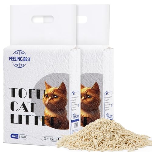 Tofu Cat Litter 11.2LB, Clumping, Flushable, Dust-Free