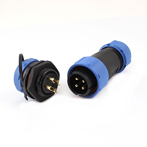 230V 12V IP68 13mm 3-polig,Rundstecker, Buchse, Verbinder Stecker Set mit Deckel 230V 12V IP68 13mm 3-polig,Rundstecker, Buchse, Verbinder Stecker Set mit Deckel