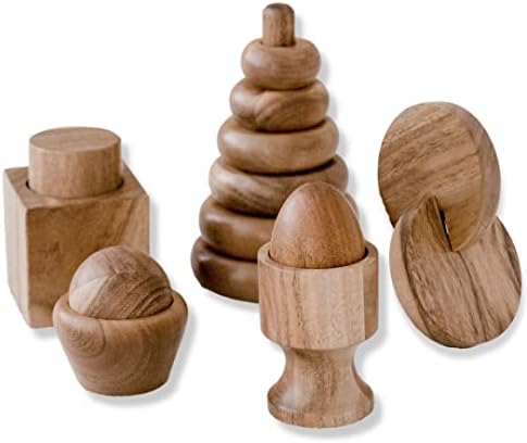 KOOKAROO Montessori Toys for 1 Year Old, Baby Toys 6 to 12 Months, Wooden Toys, Montessori Toys for 2 Year Old, Baby Toys 12 18 Months, 1 Year Old Toys, Toddler Activities, Baby Toys, Stacking Rings