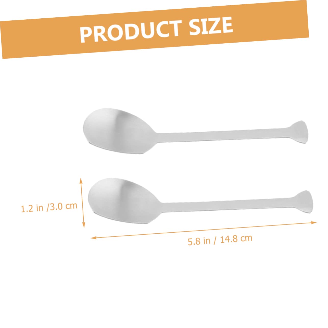Garneck 2pcs Goose Sauce Spoon Kitchen Spoon Coffee Scooper Latte Spoon Decorative Mixing Spoon Jar Scraper Jam Honey Spoon Butter Curler Kunz Spoons Tea Spoons Stainless Steel Silver