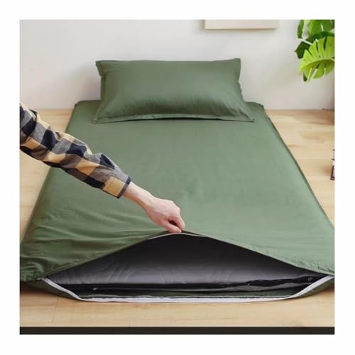 Mswborml Doux Housse de Matelas Futon Japonais Traditionnel avec Fermeture Éclair, Antidérapante...