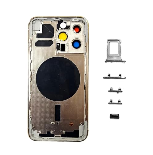 Chassis arrière en verre compatible iPhone 13 Pro Smartex blanc avec tiroir SIM coque