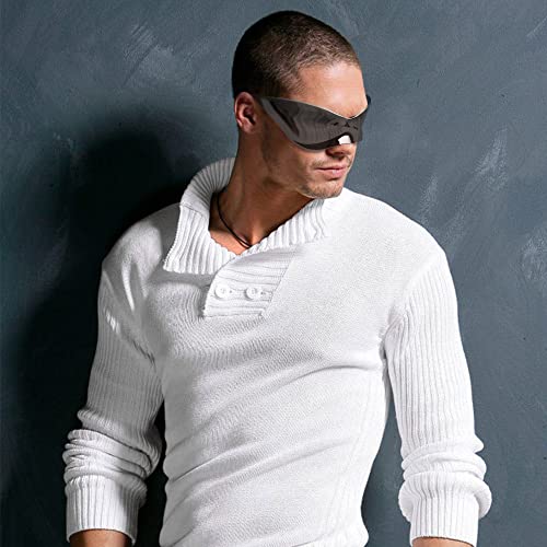 SunnyPro Futuristic Oversized Sunglasses for Women Men Fashion Wrap Around Shield2