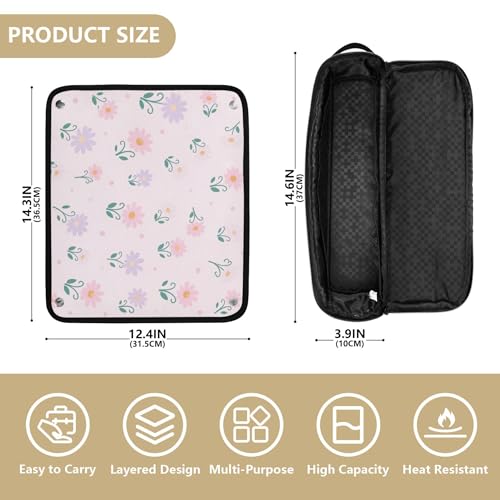 Bolsa para herramientas de cabello resistente al calor miniatura 4