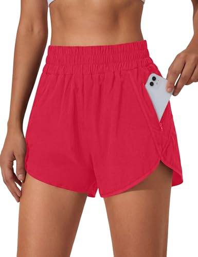 Image of BMJL Women's Athletic Shorts Running Workout Shorts Gym High Waisted Summer Short with Waistband Pocket