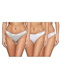 95 % Baumwolle, 5 % Elastan. Calvin Klein Damen Bikini 3pk Panties, Weiß (Bubble Gum/White/Grey Heather XY3), S