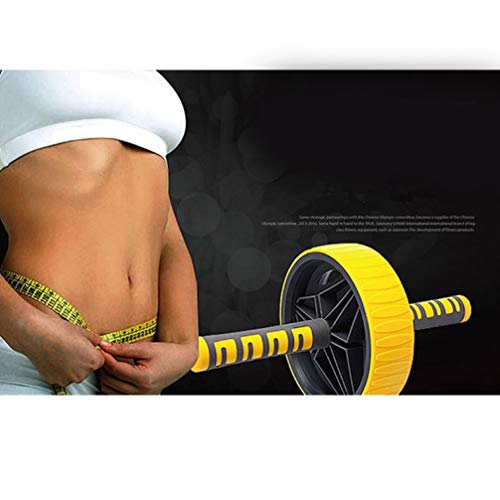 IMIKEYA Rolo de roda abdominal durável com uma roda, rolo de exercícios e rodas, dispositivo de trei