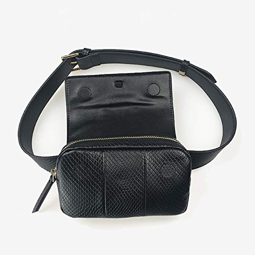Damen-Hüfttasche aus PU-Leder mit Serpentin-Gürteltasche, Hüfttasche, Handytasche