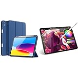 JETech für iPad (A16) 11./10. Generation (2025/2022) Hülle mit Stifthalter und Papier Schutzfolie Bündel