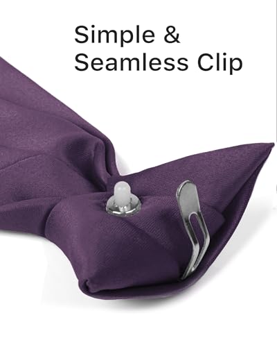 Image of boxed-gifts Clip on Ties for Men - Premium Black Solid Color Clip on Tie